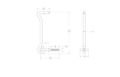 Ace 1 in. L Zinc Heavy Duty Gate Hook and Eye 1 pk, Pack of 5