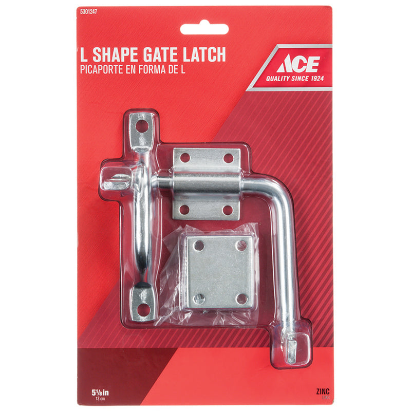 Ace 11.52 in. H X 6.75 in. W X 1.8 in. L Zinc-Plated Zinc Strike Gate Latch