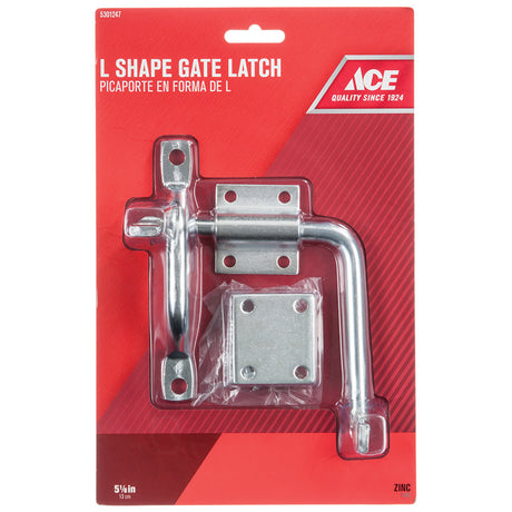 Ace 11.52 in. H X 6.75 in. W X 1.8 in. L Zinc-Plated Zinc Strike Gate Latch