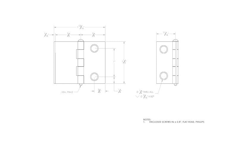 Ace 1-1/2 in. L Bright Brass Shutter Hinge 2 pk
