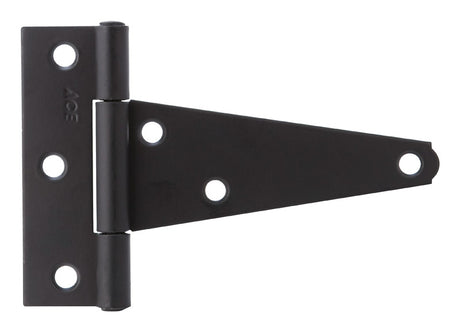 Ace 4 in. L Black Heavy Duty T Hinge 1 pk