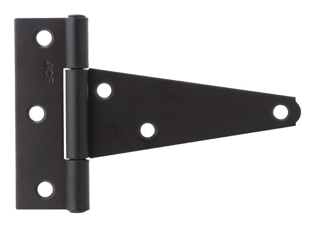 Ace 4 in. L Black Heavy Duty T Hinge 1 pk
