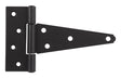Ace 6 in. L Black Heavy Duty T Hinge 1 pk