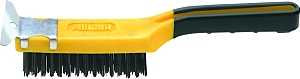 ALLWAY SB411 Wire Brush, Carbon Steel Bristle, 12 in OAL