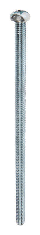 HILLMAN No. 1/4-20 in. X 6 in. L Combination Round Head Zinc-Plated Steel Machine Screws 100 pk