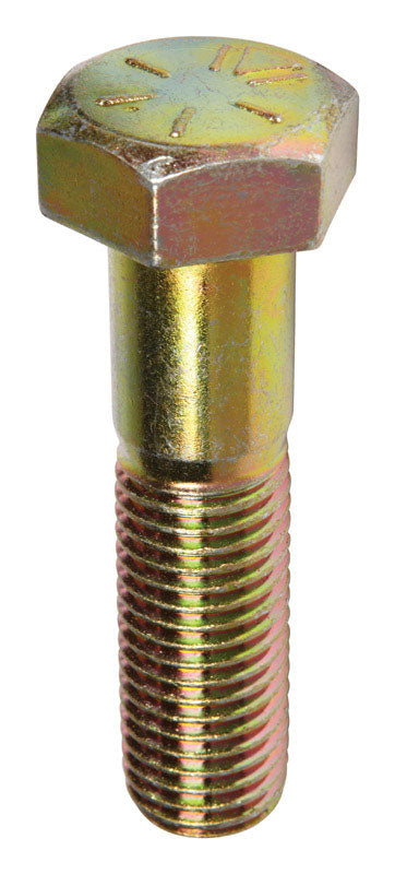 HILLMAN 7/8-9 in. D X 3-1/2 in. L Heat Treated Steel Hex Head Cap Screw 10 pk