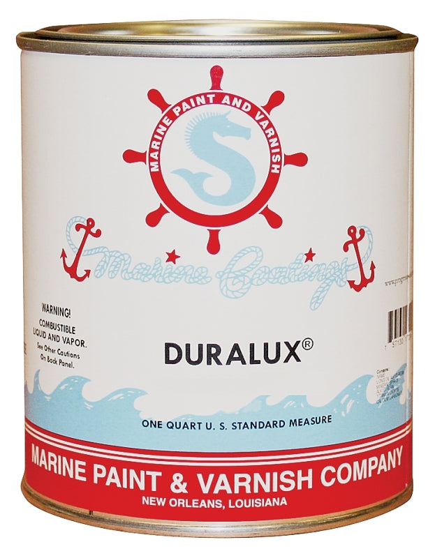 Duralux M720-4 Marine Enamel, Gloss, White, 1 qt Can, Pack of 4