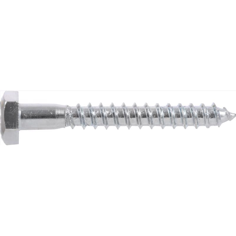 HILLMAN 1/2 in. X 12 in. L Hex Zinc-Plated Steel Lag Screw 25 pk