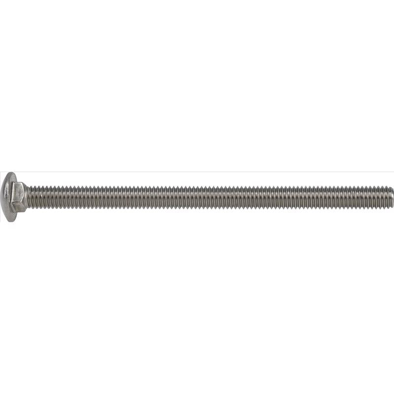 HILLMAN 3/8 in. X 6 in. L Stainless Steel Carriage Bolt 25 pk