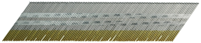 Senco DA25EPB Series Finish Nail, Glue Collation, 2-1/2 in L, 15 ga, Steel, Bright Basic, Brad Head, Smooth Shank