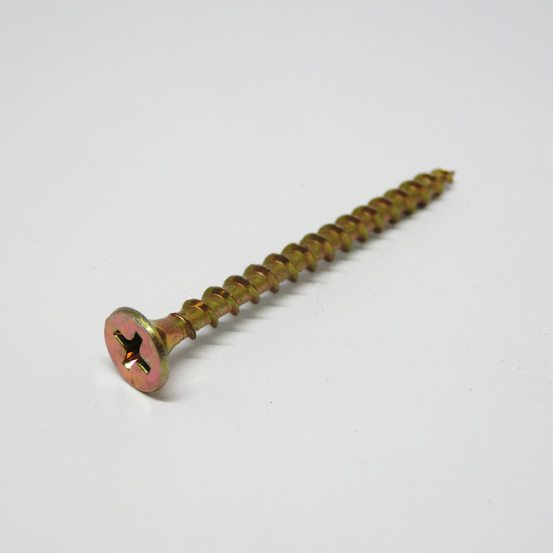 Ace No. 6 X 2 in. L Phillips Yellow Zinc Coarse Cabinet Screws 50 pk