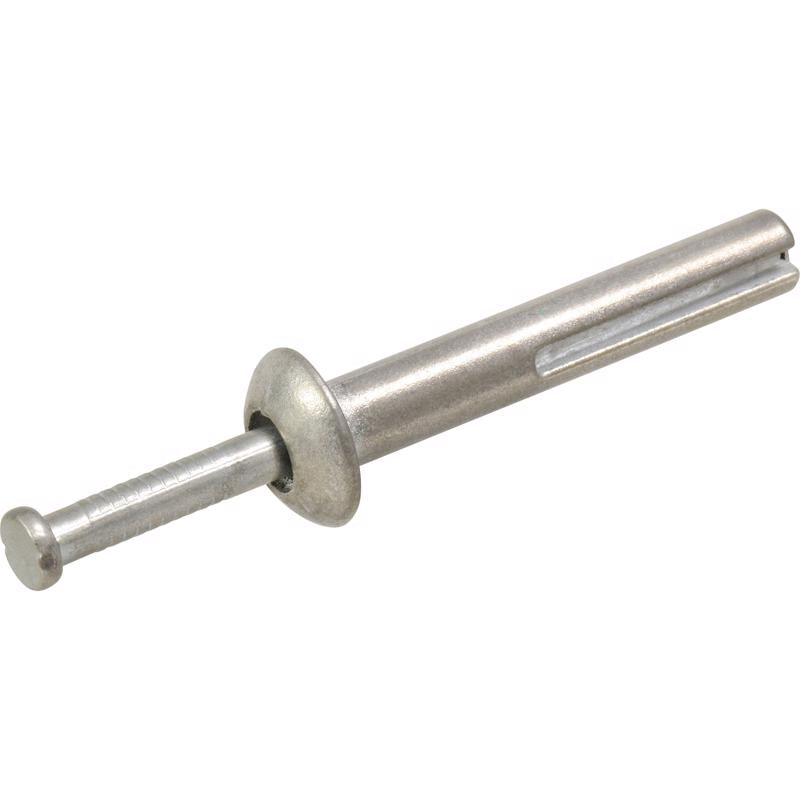 HILLMAN 1/4 in. D X 1-1/2 in. L Zinc Round Head Hammer Drive Anchor 12 pk, Pack of 5