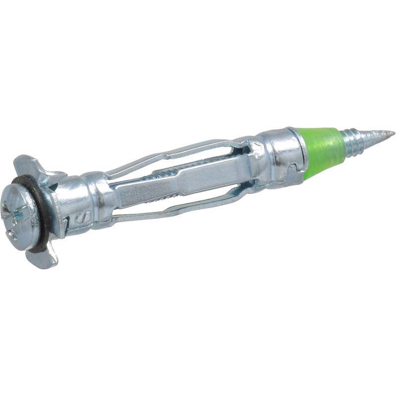 HILLMAN 0.52 in. D X 1/8 x-short in. L Metal Pan Head Drive Wall Anchors 2 pk, Pack of 10