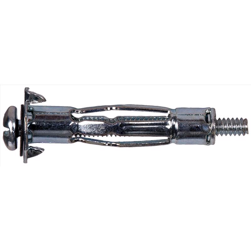 HILLMAN 1/8 in. D X 1/8 Short in. L Metal Pan Head Hollow Wall Anchors 20 pc, Pack of 5