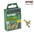 SPAX Multi-Material No. 8 Label X 1-1/4 in. L Unidrive Flat Head Serrated Construction Screws