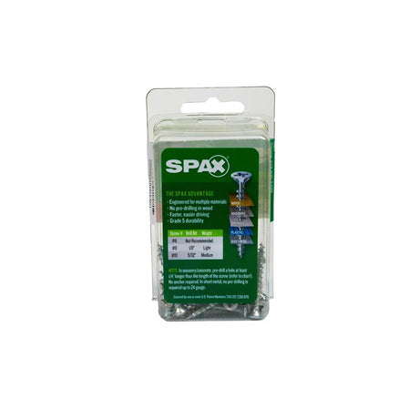 SPAX Multi-Material No. 6 Label X 1-1/4 in. L Unidrive Flat Head Serrated Construction Screws