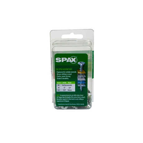 SPAX Multi-Material No. 10 Label X 1 in. L Unidrive Flat Head Serrated Construction Screws