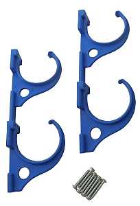 Jed Pool Tools 80-225 Pole and Hose Hanger, Double-Hook, Plastic