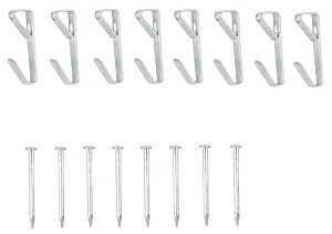 ProSource PH-121030-PS Picture Hanger, 30 lb, Steel, Zinc, Zinc, Nail-In Mounting