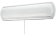 ETI 53603142 Closet Light with Pull Chain, 120 VAC, 16 W, LED Lamp, 1200 Lumens, 4000 K Color Temp, White Fixture