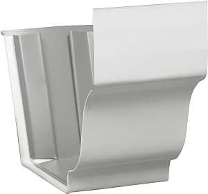 Amerimax 27209 Gutter Connector, Aluminum, White