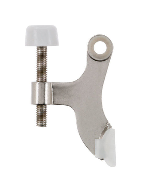 Ace Metal Satin Nickel Silver Hinge Pin Door Stop Mounts to door and wall 0 in., Pack of 5