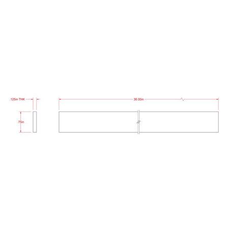 SteelWorks 0.125 in. X 0.75 in. W X 3 ft. L Weldable Aluminum Flat Bar 1 pk, Pack of 5