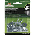HILLMAN WALL DOG Chrome Gold Self-Drilling Picture Hanger 50 lb 10 pk, Pack of 10