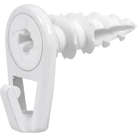 HILLMAN Wall Driller White Drywall Picture Hook 50 lb 6 pk