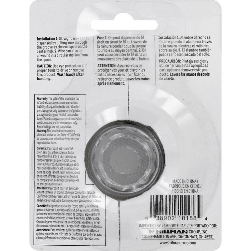 HILLMAN 110 ft. L Galvanized Steel 18 Ga. Wire, Pack of 6