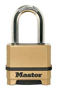 Master Lock Magnum Series M175XDLFCCSEN Padlock, 5/8 in Dia Shackle, Boron Carbide Steel Shackle, Steel Body