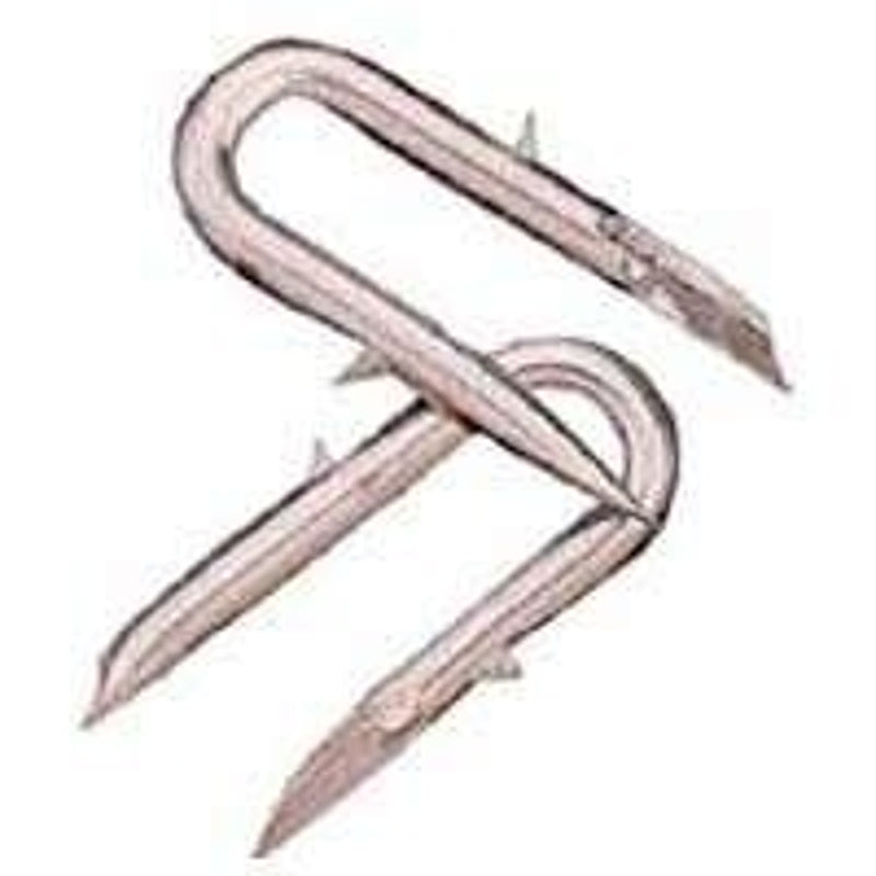 Deacero 7465 Series Fence Staple, 1-3/4 in L, Galvanized, 8 ga Wire, 8 ga