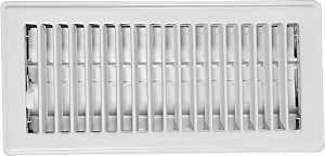 Imperial RG0179 Standard Floor Register, 11-3/4 in W Duct Opening, 2 in H Duct Opening, Steel, White