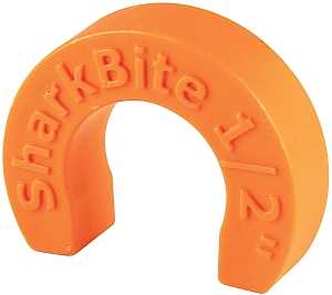 SharkBite U710A Disconnect Clip, 1/2 in, Orange, Plastic