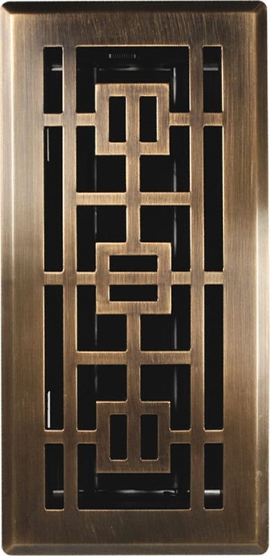 Imperial RG3284 Floor Register, 12 in W Duct, Polystyrene