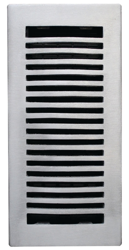 Imperial RG3288 Floor Register, 4 in H Duct Opening, Polystyrene, 10 in W Duct Opening