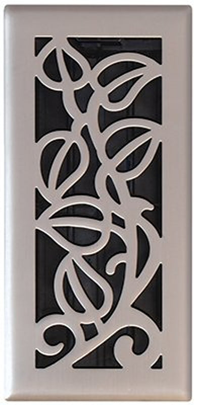 Imperial RG3276 Floor Register, 12 in W Duct Opening, Polystyrene, 4 in H Duct Opening