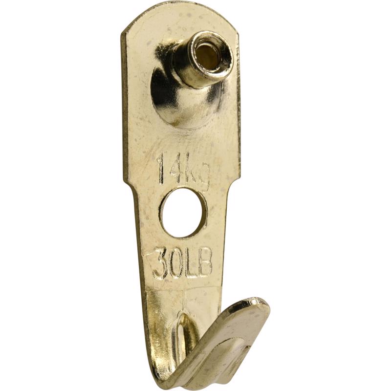 HILLMAN Brass-Plated Gold Classic Picture Hanging Set 10 lb 32 pk, Pack of 5