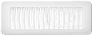 TOP FLAT REGISTER WHITE 4X10IN, Pack of 22