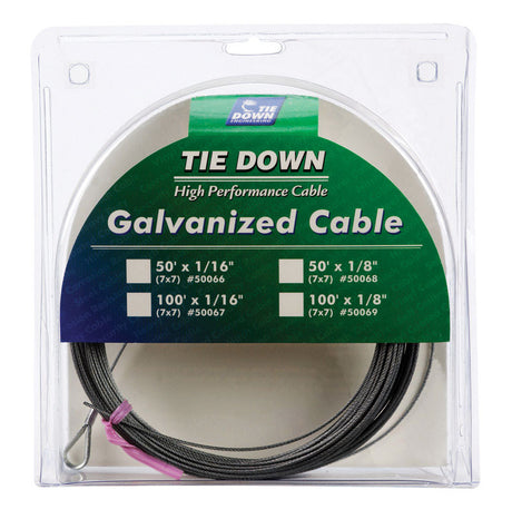Tie Down Engineering Galvanized Steel 1/16 in. D X 100 ft. L Aircraft Cable