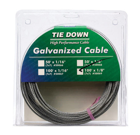 Tie Down Engineering Galvanized Steel 1/8 in. D X 100 ft. L Aircraft Cable