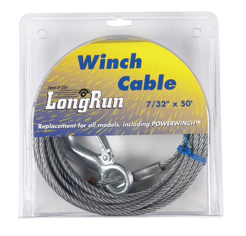 Tie Down Engineering 7/32 in. D X 50 ft. L Galvanized Steel Aircraft Cable