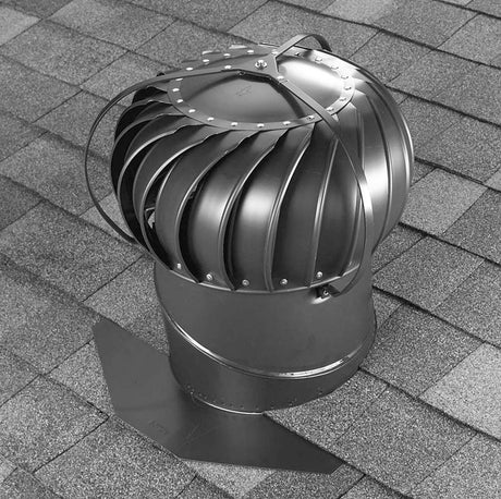 Air Vent 20.2 in. H X 12 in. L X 12 in. D Mill Aluminum Brace Turbine