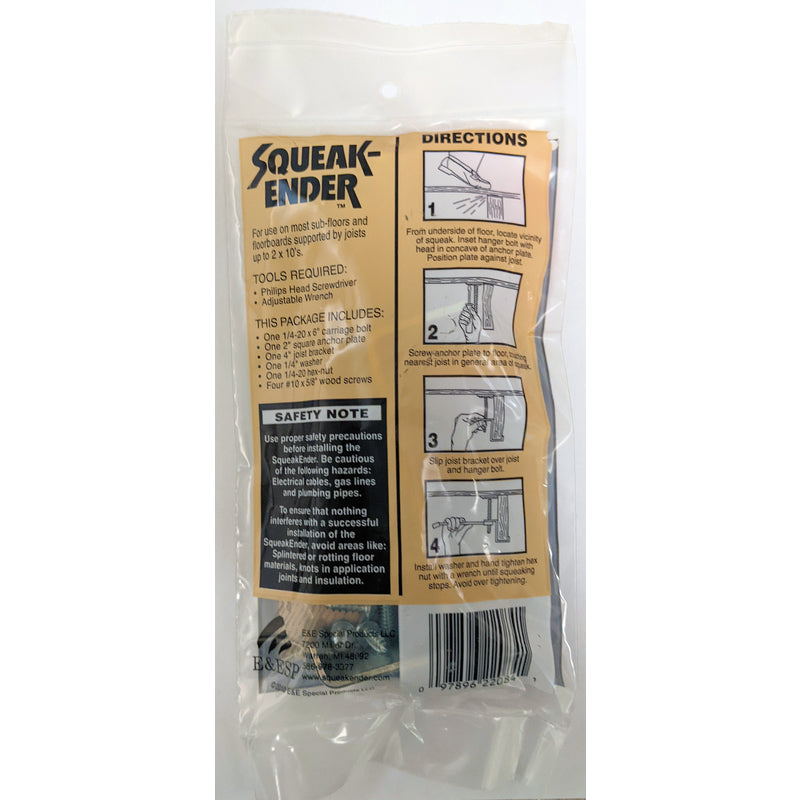 Squeak-Ender 6 in. L Phillips Square Head Fine Floor Squeak Eliminator