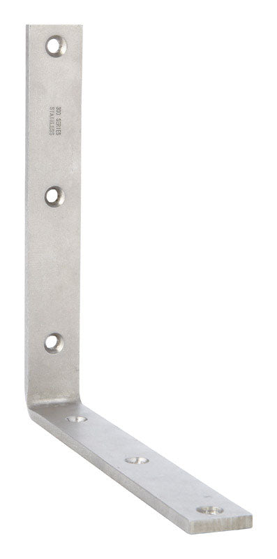 Ace 8 in. H X 1.25 in. W X 8 in. D Stainless Steel Inside L Corner Brace