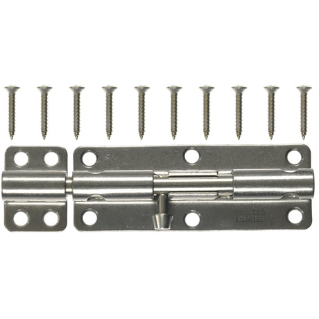 Ace 6 in. L Polished Stainless Steel Heavy Duty Barrel Bolt 1 pk