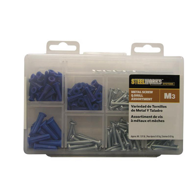 HILLMAN Assorted in. D X Assorted in. L Plastic/Stainless Steel Pan Head Anchor Kit 213 pk, Pack of 6