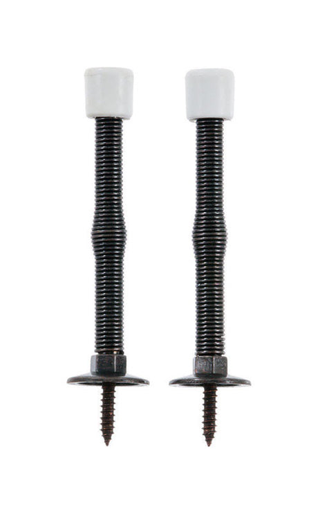 Ace 3 in. W Metal Oil Rubbed Bronze Bronze Spring Door Stop Mounts to door and wall 0 in., Pack of 5