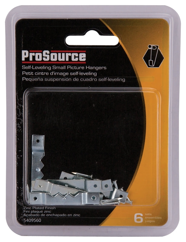 ProSource PH-121140-PS Frame Hanger, 4.5 lb, Steel, Zinc, Zinc, Nail-In Mounting