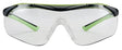 3M 47100-WZ4 Sport-Inspired Safety Glasses, Clear Lens, Green/Neon Black Frame, Anti-Fog, Anti-Scratch Lens